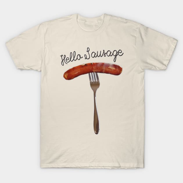 Hello Sausage T-Shirt by Off the Page